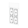 Autodoor bracket threaded - pack of 4