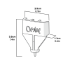 Autodoor gear stay dimensions (014.1140)