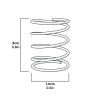 Autodoor spring od 16mm fl 20mm - pack of 2 dimensions