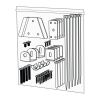 Autodoor boxed ad fixings assembly (014.0042)