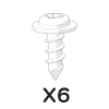 6 x 3,5x10 mm vite plastitie pozi (800.0566)