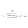 Chicken Waterer 5 Gallon Drain Cap Seal dimensions