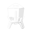 Chicken Waterer 5 Gallon U Leg attached to the large chicken waterer
