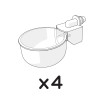 Chicken Waterer Autofill Cups - Pack of 4