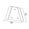 Control panel mount plate dimensions (014.1135)