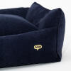 detail of super soft luxurious navy cord nest bed