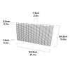 Eglu Cube mk2 & Eglu pro run panel side 14mm dimensions