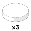 Self-adhesive felt pad Ø25mm (810.1082)
