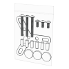 Geo bird cage - wooden stand fixings pack (052.0145)