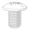 Machineschroef, combinatie met trusskop, m6x10 mm (800.0240)