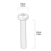 Machine Screw M4 x 25mm