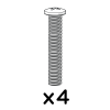 Machine screw m6x40mm pozi pan 800.0179 x4