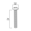 Vite a macchina m6x40mm pozi pan - confezione da 10 dimensioni