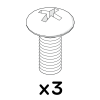 Mushroom head screw m6x15mm (800.0215)