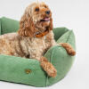 Nest dog bed in corduroy green