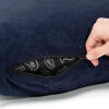 Cushion dog bed zip close up corduroy navy