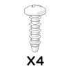 Zelftappende plastietschroef 3,5x12mm pozi pan 800.0002