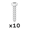 Self tapping hilo platite screw 3.5x20mm - pack of 10