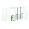 Walk in run partition low - 4 panels