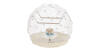 Omlet Geo bird cage with white cage and cream base