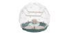 Omlet Geo bird cage with white cage and teal base