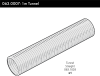 Un diagramme d'un tunnel droit de 1m