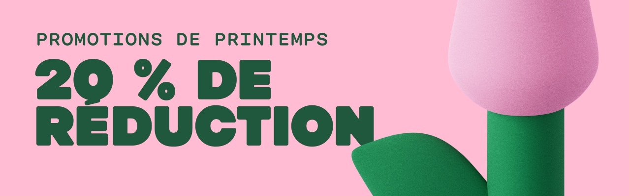 Page de vente bannière de printemps 2026