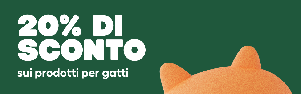 Banner promozionale con il 20% di sconto sulla cateGoria 