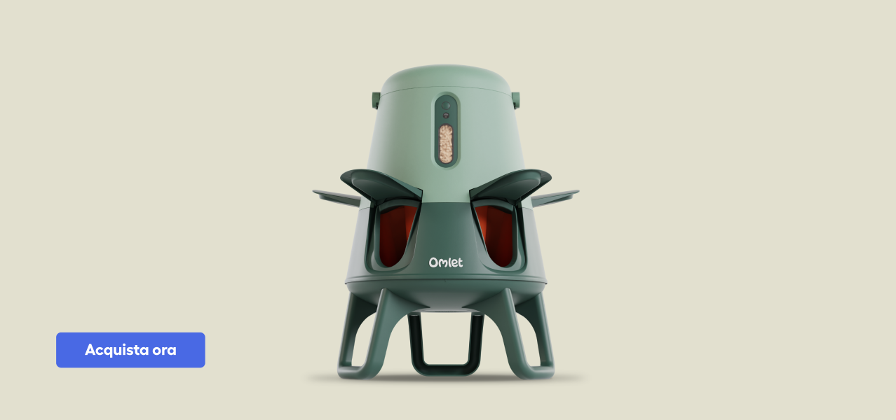 Omlet mangiatoia intelligente per polli