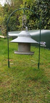 A feeder attached to a hoop
