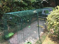 Omlet grøn stor Eglu Cube stor hønsegård og løbegård