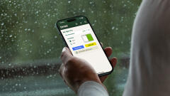 close up of the omlet app on a phone