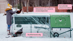 Winteruitrusting voor Eglu Cube geïsoleerd kippenhok
