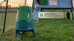 Notification for smart automatic chicken feeder closing at night