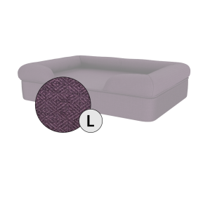 Large Bolster Dog Bed Cover Only - Plum Purple