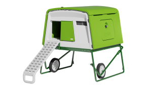 Eglu Cube Large Chicken Coop with Wheels and Accessories - Green