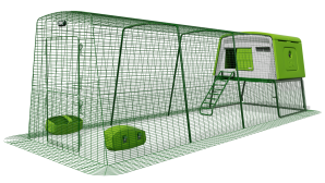Poulailler Eglu Cube avec enclos (4 m) – Vert