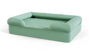 Panier pour chien en mousse à mémoire de forme Bolster – Large – Vert jade