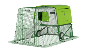 Eglu Cube Large Chicken Coop with 6ft Run and Wheels Package - Purple