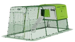 Eglu Cube Large Chicken Coop with 9ft Run Package - Leaf Green
