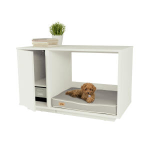 Fido Nook 24 - Hundsäng med förvaring - Vit