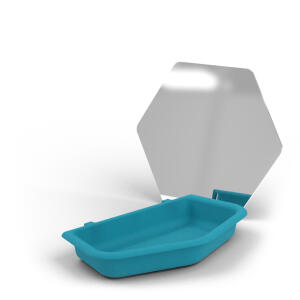 Geo Bird Bath & Mirror - Hexagon