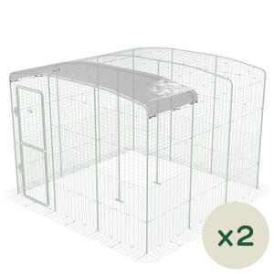 Clear Cover with Gutter Edge for Walk in Run – 3m - Twin Pack