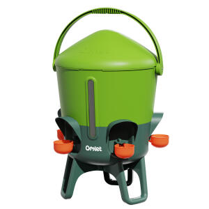 Insulated Stay Clean Chicken Waterer 3 Gallon - Eglu Green