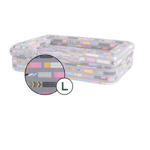 Large Housse de panier pour chien Bolster – Bounce Grey