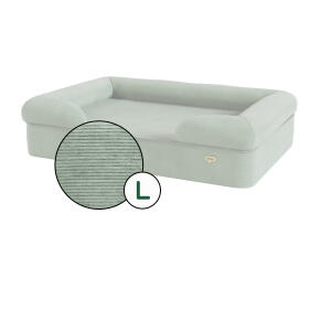 Large Hoes voor Bolsterbed honden - Corduroy Mos