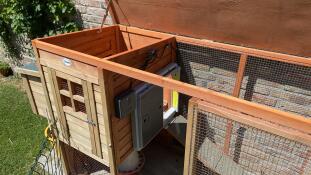 Un très beau et Goedwerkende porte automatique à poules