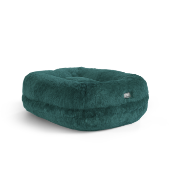 Maya Donut Elevated Cat Bed - Peacock Green