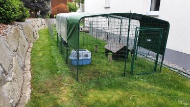Covers over your rabbit can help protect them from the wind and rain.