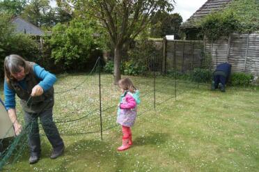 everyone can help put the Omlet fence up